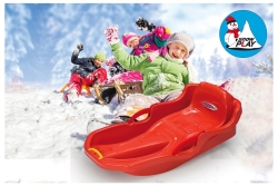 Jamara Snow Play Bob Comfort mit Bremse rot/3+