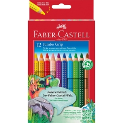 Buntstift Jumbo GRIP - 12 Farben sortiert und Spitzer,...