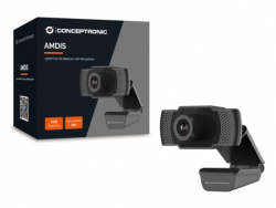 CONCEPTRONIC Webcam USB-A2.0 90° 1080P/30Hz FullHD...