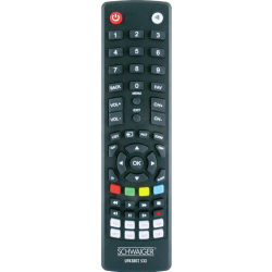 Schwaiger Universalfernbedienung 8 in 1 Schwarz