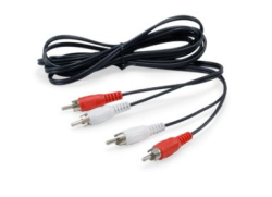 Equip Audiokabel 2xRCA->2xRCA St/St 2.50m schwarz...
