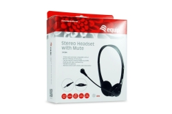 Equip Stereo-Headset Wired mit Mikro 3,5mm 1.80m schwarz