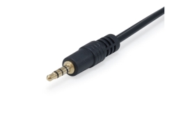Equip Audiokabel 3.5mm->2x3Pin St/Bu 0.15m schwarz Polybeutel
