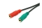 Equip Audiokabel 3.5mm->2x3Pin St/Bu 0.15m schwarz Polybeutel