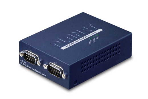 PLANET 2-Port RS232/422/485 zu 1-Port FE Ethernet Konverter