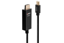 LINDY Mini-DisplayPort an HDMI Adapterkabel mit HDR 0,5m