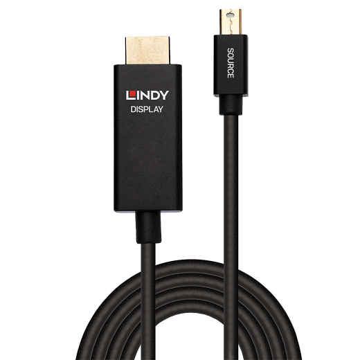 LINDY Mini-DisplayPort an HDMI Adapterkabel mit HDR 1m