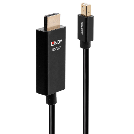 LINDY Mini-DisplayPort an HDMI Adapterkabel mit HDR 2m