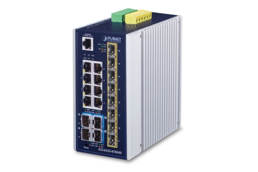 PLANET Industrial L3 8-Port GE + 8x 2.5G SFP + 4x 10G SFP+