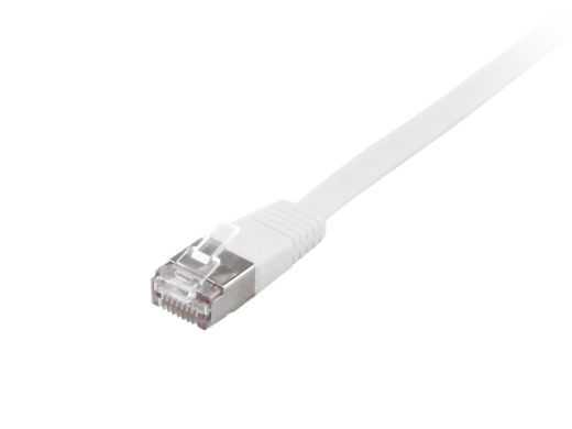 Equip Patchkabel Cat6A Flat U/FTP 2xRJ45 1.00m weiß LSZH Polybeutel