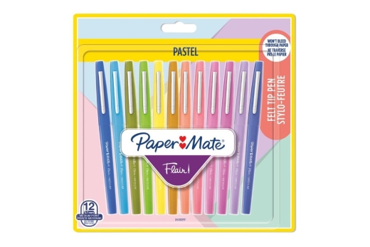 PAPER MATE Faserschreiber Flair 12er PASTELL M 0.7 mm Blister