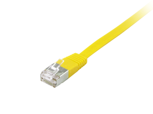 Equip Patchkabel Cat6A Flat U/FTP 2xRJ45 5.00m gelb LSZH Polybeutel