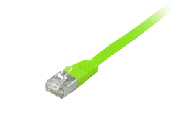 Equip Patchkabel Cat6A Flat U/FTP 2xRJ45 10.00m grün...
