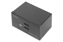 DIGITUS KVM Switch, 2-Port, Dual-Display. 4K, HDMI