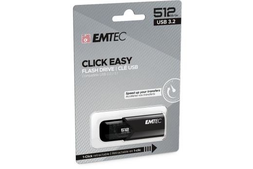 Emtec USB3.2 Click Easy B110 512GB Black