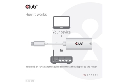 Club3D Adapter USB 3.2 Typ C > RJ45 Gigabit LAN St/Bu retail
