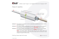 Club3D Adapter USB 3.2 Typ C > RJ45 Gigabit LAN St/Bu retail