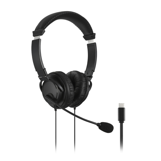 Kensington Headset Hi-Fi mit Mikrofon, USB-C schwarz