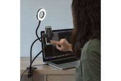 ThumbsUp! Halterung Vlogging Light Ringlicht schwarz