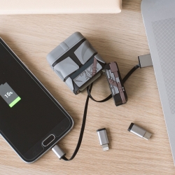 ThumbsUp! Ladekabel The Mandalorian 3in1 Lightning/Micro/USB