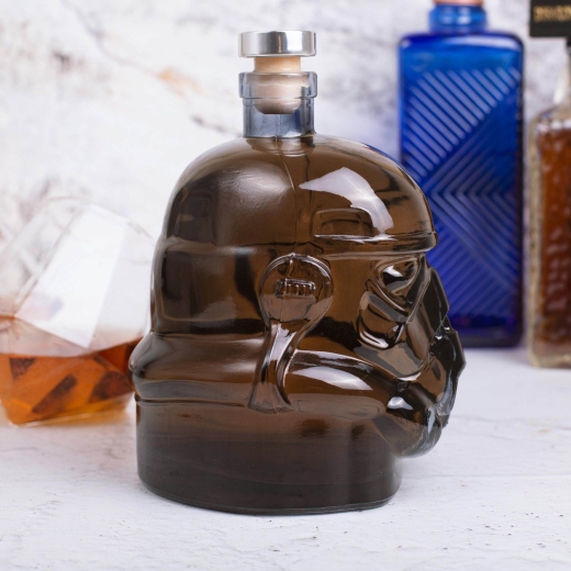 ThumbsUp! Karaffe Stormtrooper Glas 750ml Korken schwarz