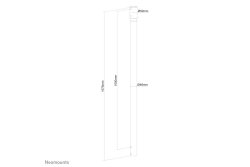Neomounts DEH Verlängerung 107,5cm schwarz
