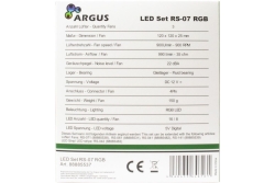Inter-Tech Lüfter 120*120*25 ARGUS RGB-FAN SET RS-07, 3X LED retail