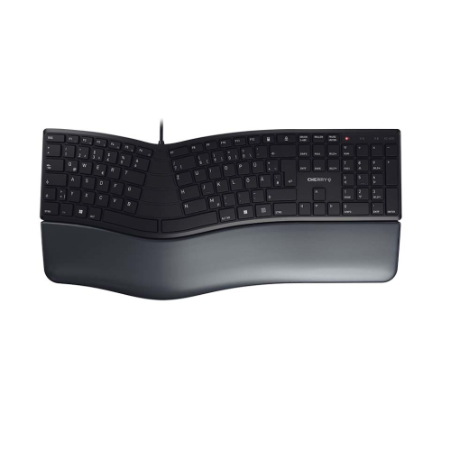 CHERRY KC4500 ERGO Tastatur Wired DE 1.80m schwarz