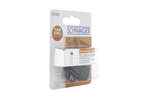 Schwaiger Steckeradapter TAE-F SteckerRJ45 Buchse