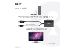 Club3D Adapter DisplayPort > DVI-D HDCP OFF aktiv St/Bu retail