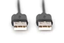 DIGITUS USB 2.0 Anschlusskabel Typ A -A St/St 1.0m, sw