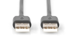 DIGITUS USB 2.0 Anschlusskabel Typ A -A St/St 5.0m, sw