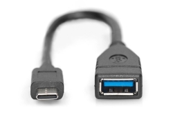 DIGITUS USB Type-C Adapter/Konverter,OTG,Type-C auf A,0,15m,