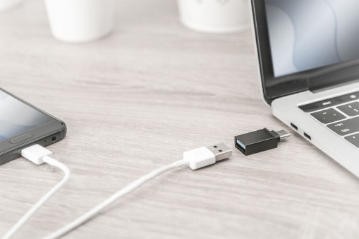 DIGITUS USB Type-C Adapter, Type-C - A-Buchse, schwarz