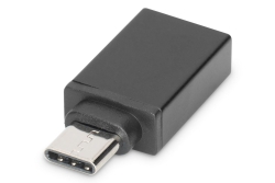 DIGITUS USB Type-C Adapter, Type-C - A-Buchse, schwarz