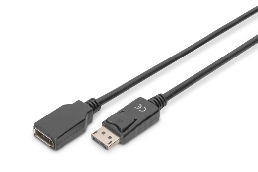 DIGITUS DisplayPort Verlängerungskabel DP 2m 8K schwarz