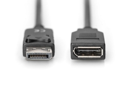 DIGITUS DisplayPort Verlängerungskabel DP 2m 8K schwarz