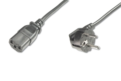 DIGITUS Netzanschlusskabel C13, 5m, schwarz