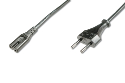 DIGITUS Europäisches Netzanschlusskabel C7 1,8m,...