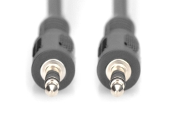 DIGITUS Audio-Anschlusskabel, Stereo, 2,5m, schwarz
