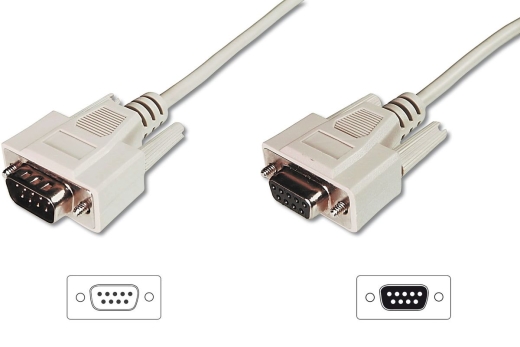 DIGITUS Verlängerungskabel Datatransfer DSub9 St/Bu 10m