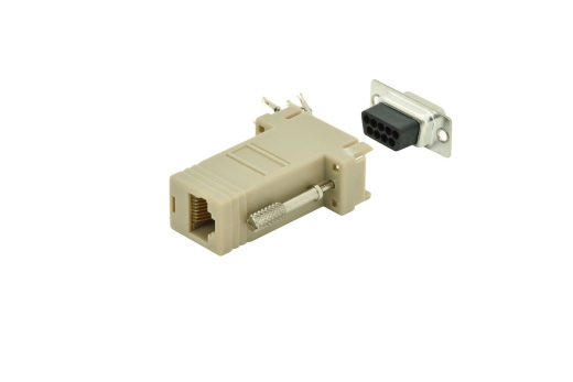 DIGITUS RS 232 Adapter, DB9, RJ45, Modular DB9 M, RJ45 F
