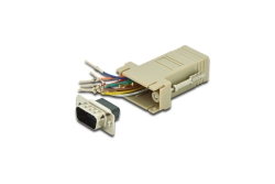 DIGITUS RS 232 Adapter, DB9, RJ45, Modular DB9 M, RJ45 F