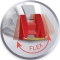 Korrekturroller Compact Flex - Einweg, 6 mm x 10 m, transparent