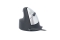 R-Go Maus HE ergonomisch links USB groß schw./silb