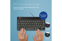 R-Go Tastatur Compact Break DE-Layout verkabelt schwarz