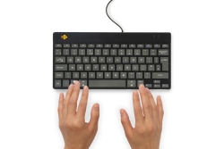 R-Go Tastatur Compact Break UK-Layout verkabelt schwarz