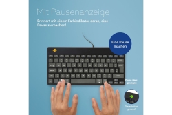 R-Go Tastatur Compact Break UK-Layout verkabelt schwarz