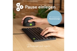 R-Go Tastatur Compact Break UK-Layout verkabelt schwarz