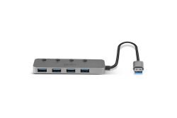 LINDY USB 3.0 Aktiv-Hub 4 Port